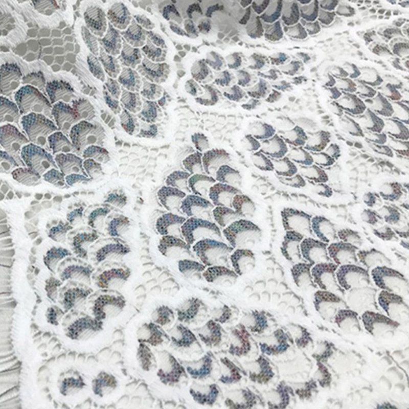 Lace Fabric Dress Cutwork Nylon for Women's Wear Wholesale Supplier 2
